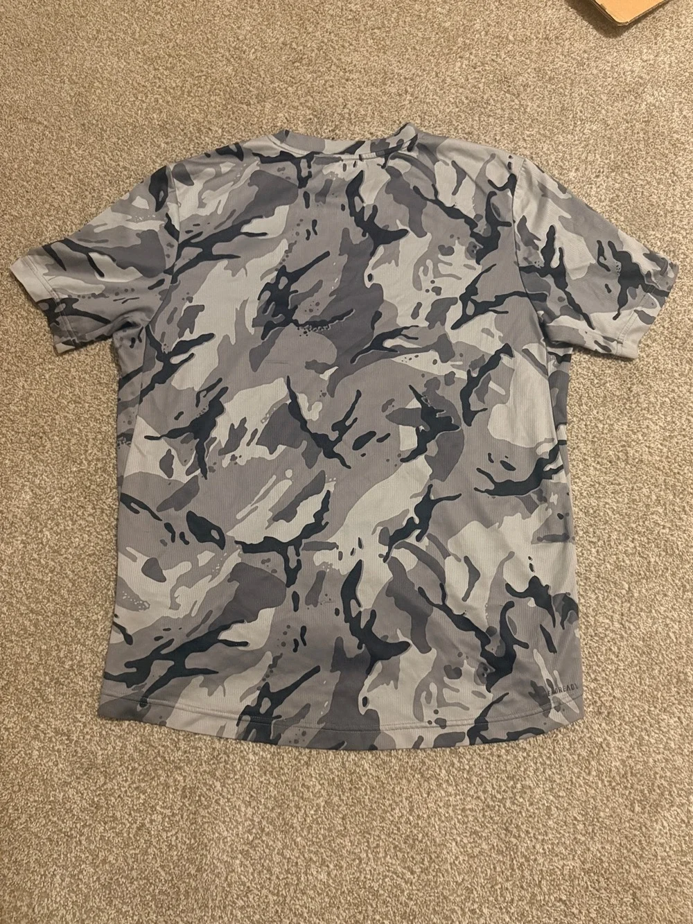 adidas Men's Grey Camo Short-Sleeve Tee